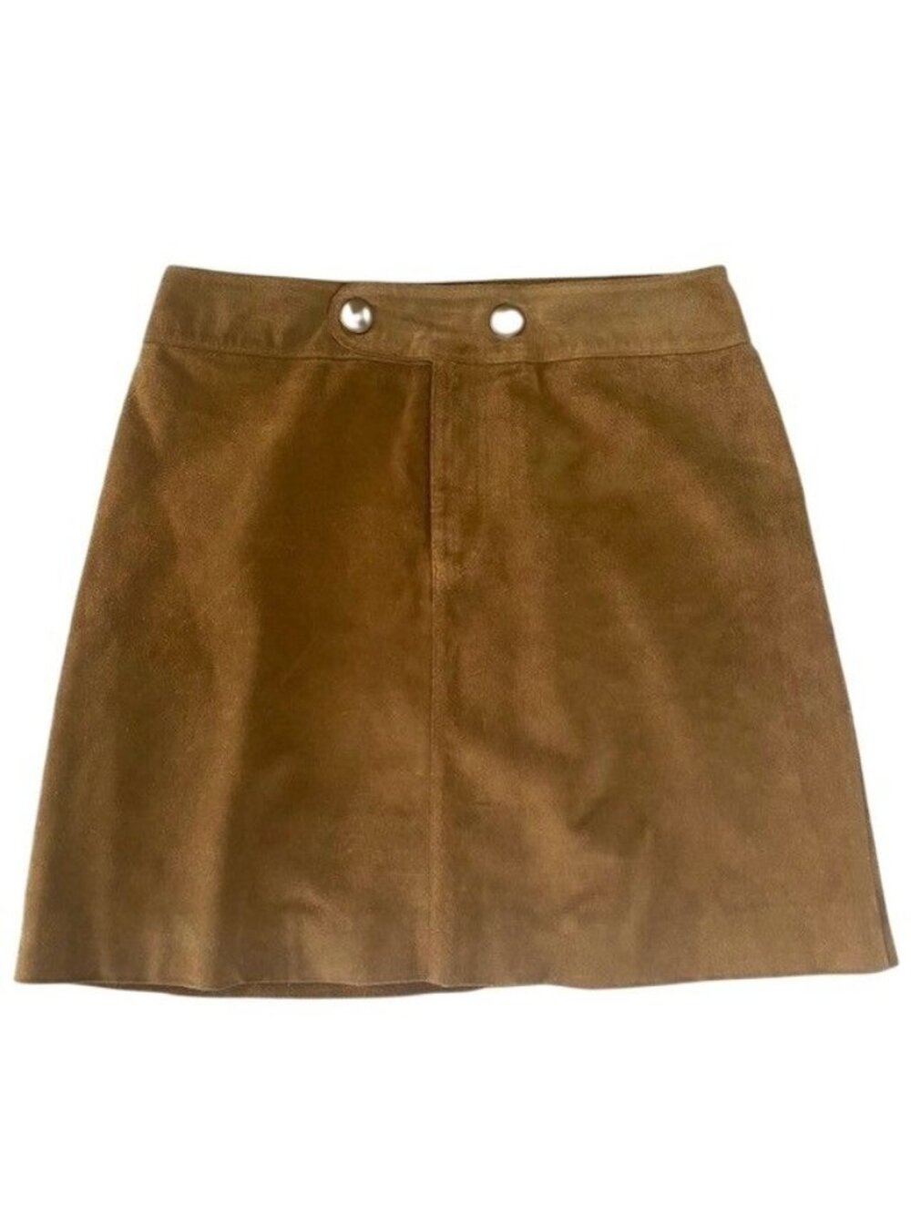 Vintage 90s Suede Banana Republic Mini Skirt 6 Fully lined Leather Minimalism